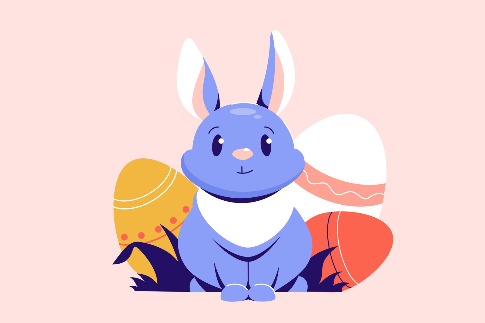 vector image of eastern bunny